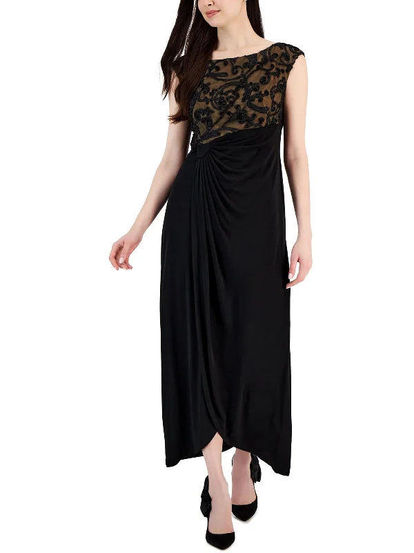 Grand Opening Sale Womens Soutache Long Evening Dress