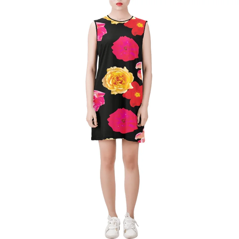 Buy More, Save More Sleeveless Round Neck Shift Dress (Model D51)