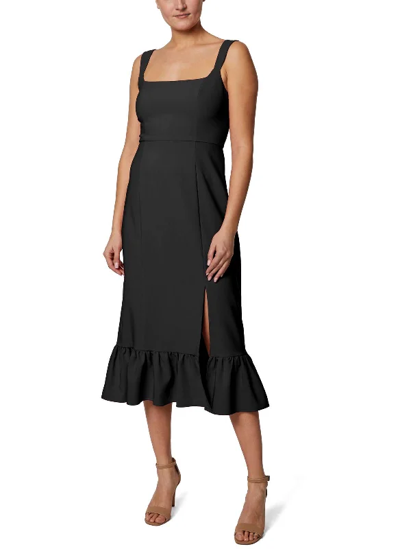 New Deals Womens Sleeveless Knee Midi Dress