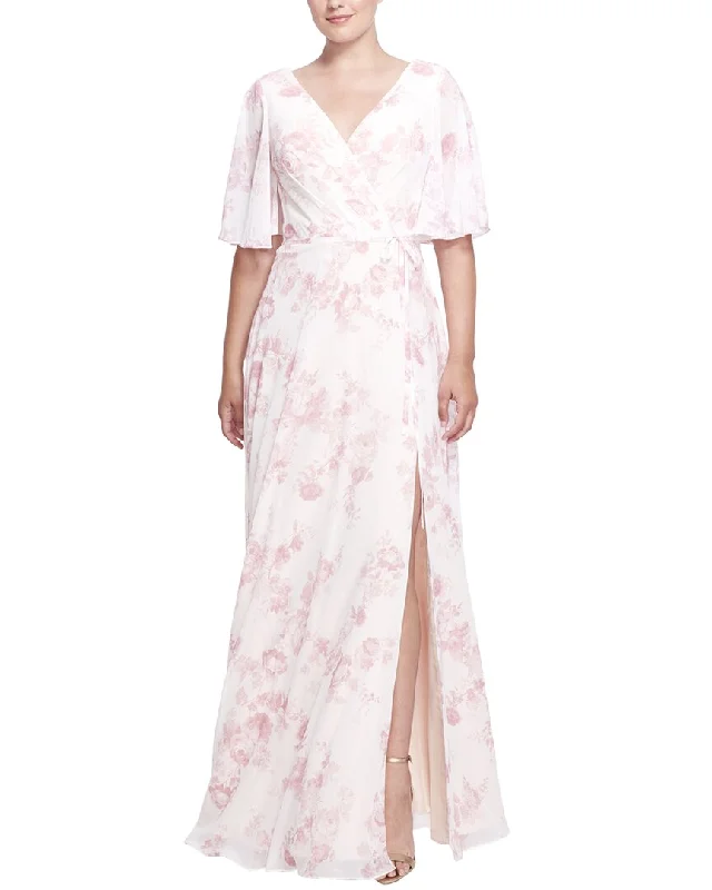 Super Savings Marchesa Notte Rome Printed Long Gown