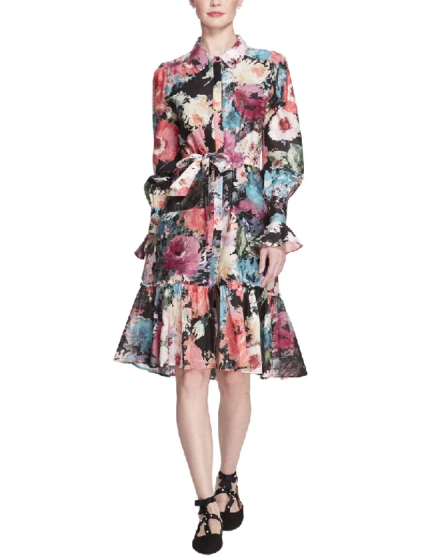 Holiday Sale Marchesa Notte Danica Printed Dress