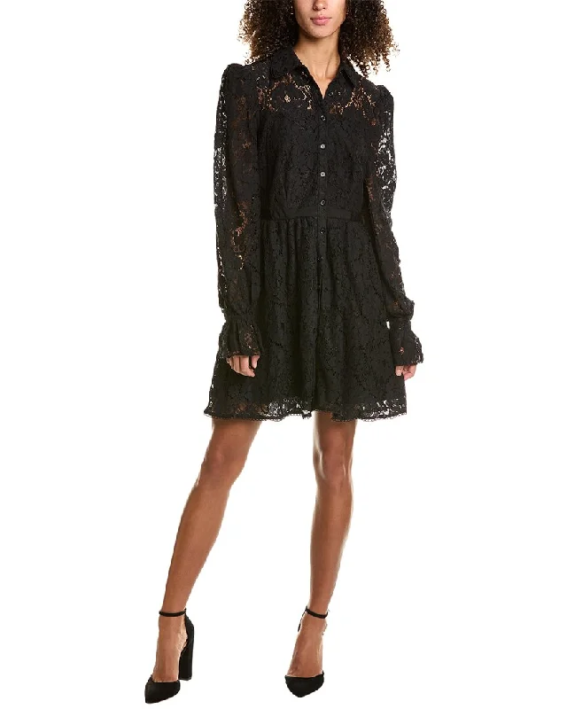 Midnight Madness Rachel Parcell Lace Mini Dress