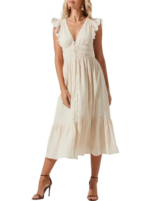 Savings Event Montreal Womens Cotton Calf Midi Dress