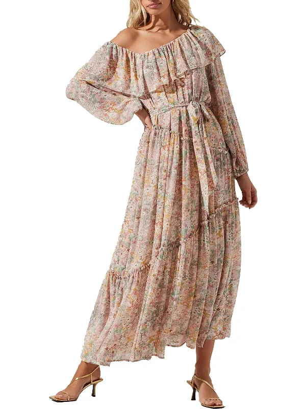 Savings Event Kaylani Womens Floral Long Maxi Dress