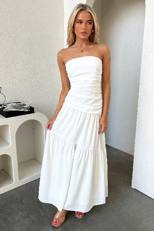 Huge Discounts Charlotte Maxi Dress - White