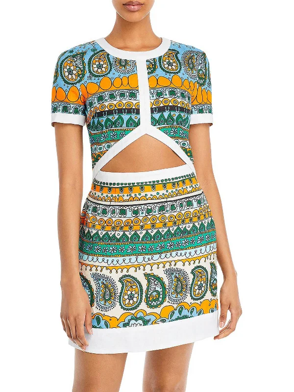 Super Savings Perla Womens Cutout Short Mini Dress