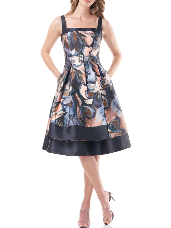 Grand Opening Sale Womens Cocktail Knee Fit & Flare Dress