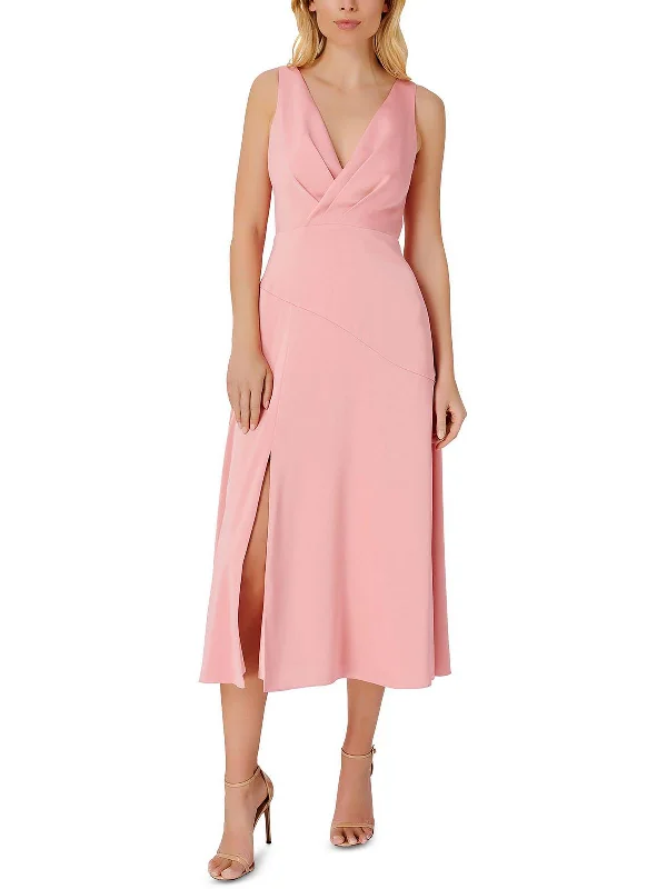Unbeatable Prices Womens Satin Sleeveless Midi Dress