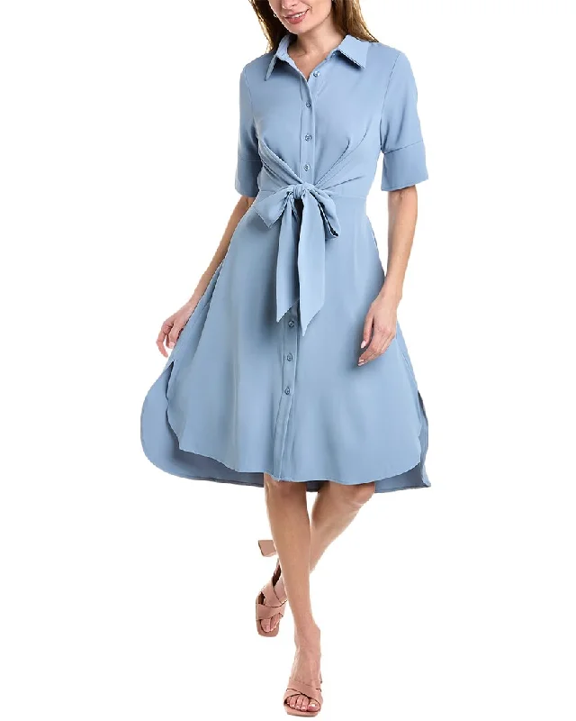 Big Discounts Gracia Tie Front Shirtdress