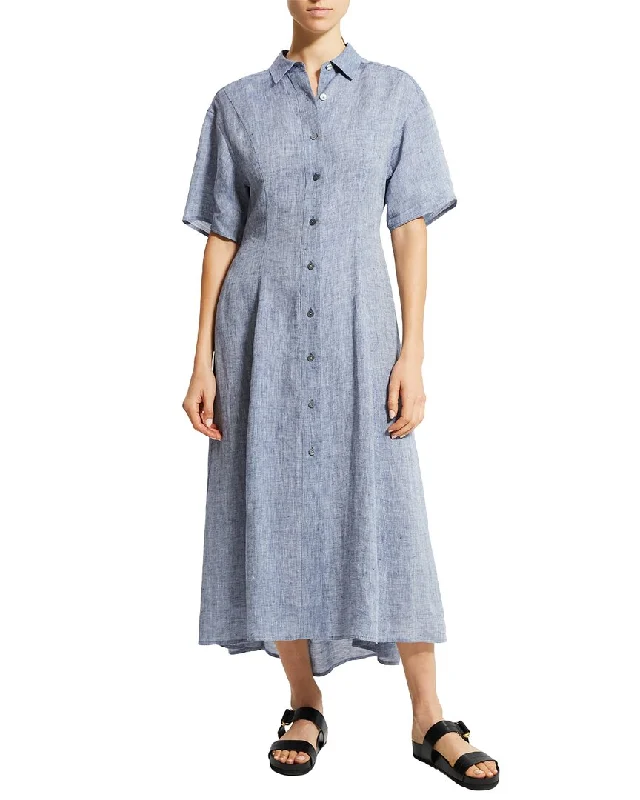 Mega Deal Theory Elastic Back Shirtdress