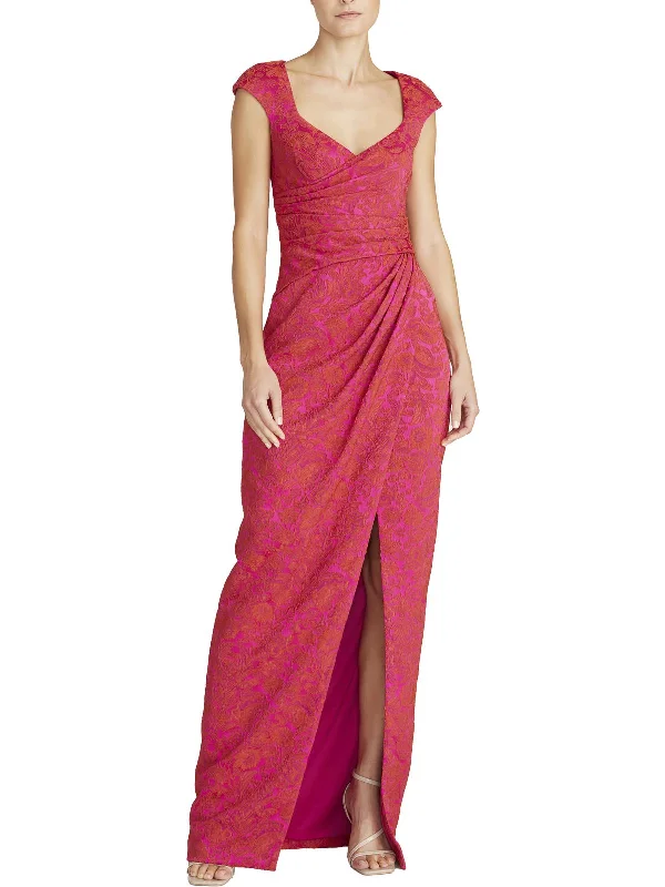 Unmissable Offer Womens Cap Sleeve Maxi Evening Dress