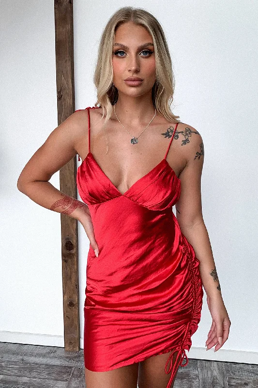 Steals and Deals Wireless Dress - Red