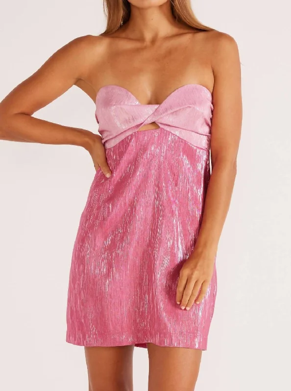 Quick Sale Vida Mini Dress In Pink