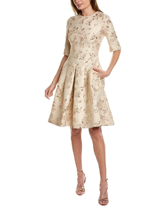 New Markdowns Teri Jon by Rickie Freeman Jacquard Cocktail Dress