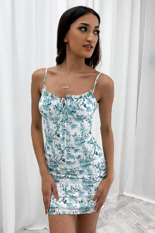 Shop and Save Addy Dress - Sage Floral