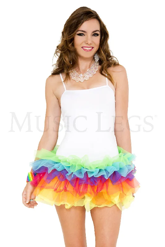 Unmissable Offer Rainbow Tutu Mini Dress