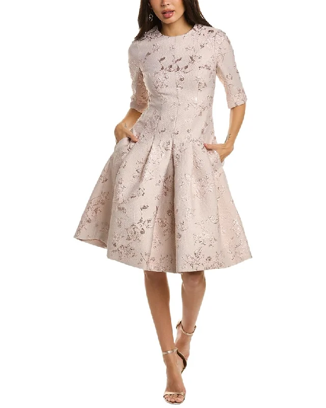 Buy More, Save More Teri Jon by Rickie Freeman Jacquard A-Line Dress