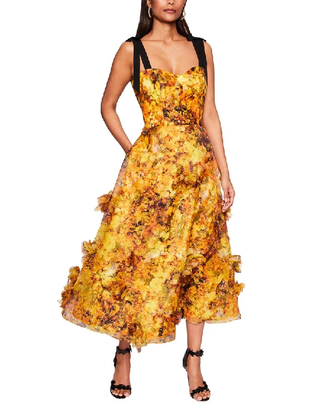 Don’t Miss Out Marchesa Notte Printed Dress