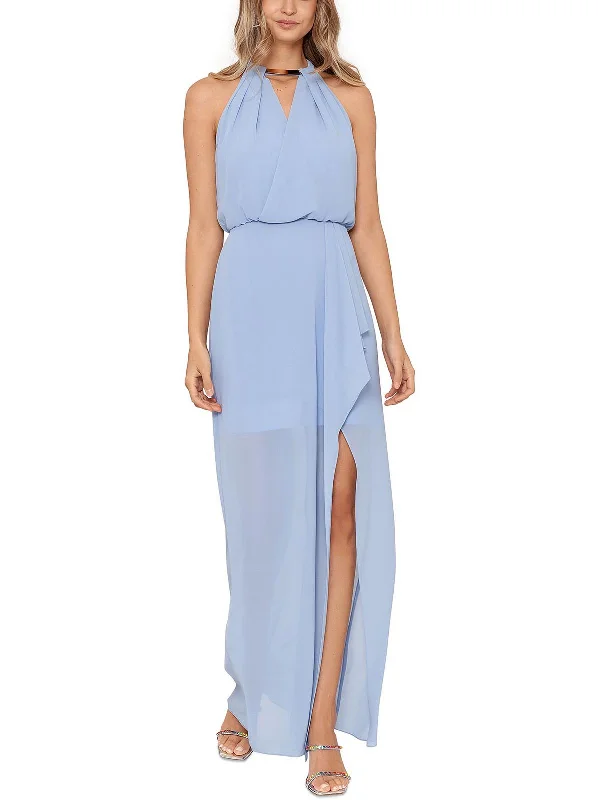 Can't Miss Womens Embellished Long Evening Dress