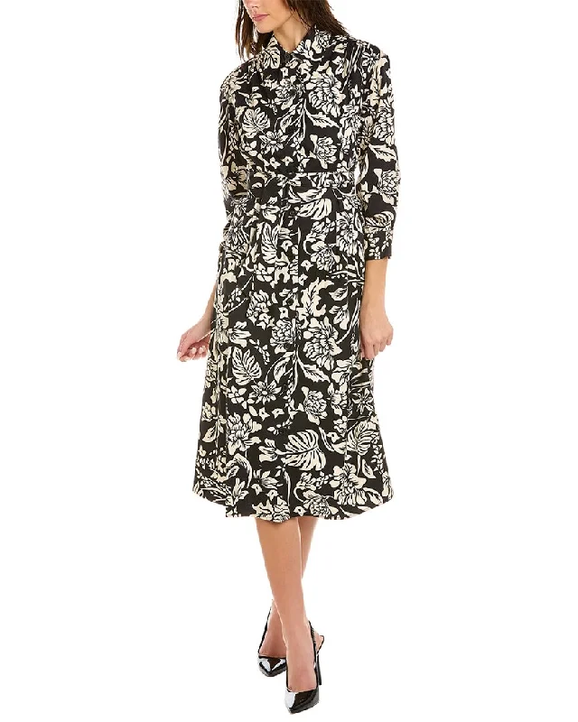 Exclusive Access Teri Jon by Rickie Freeman Pintuck Shirtdress