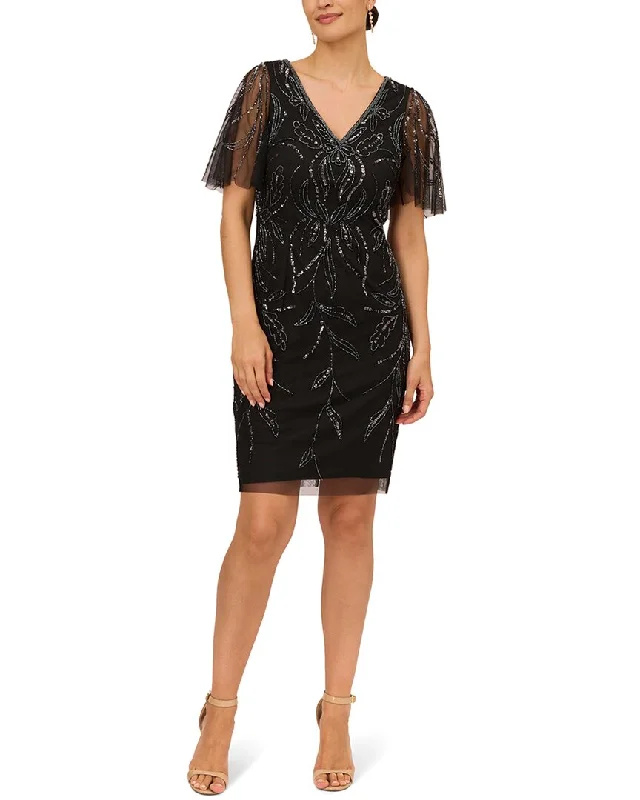 Bonus Savings Adrianna Papell Sheath Lace Midi Dress
