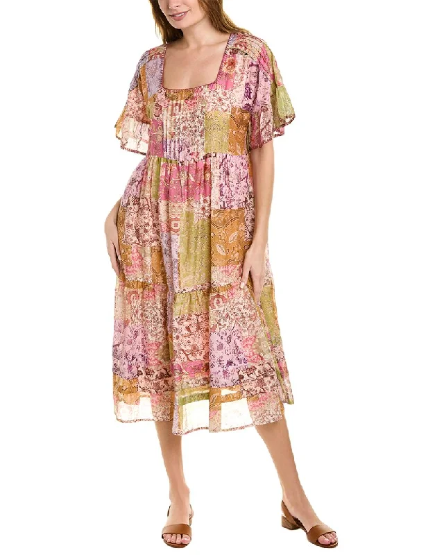 Stock Up and Save Johnny Was Macy Silk-Blend Midi Dress
