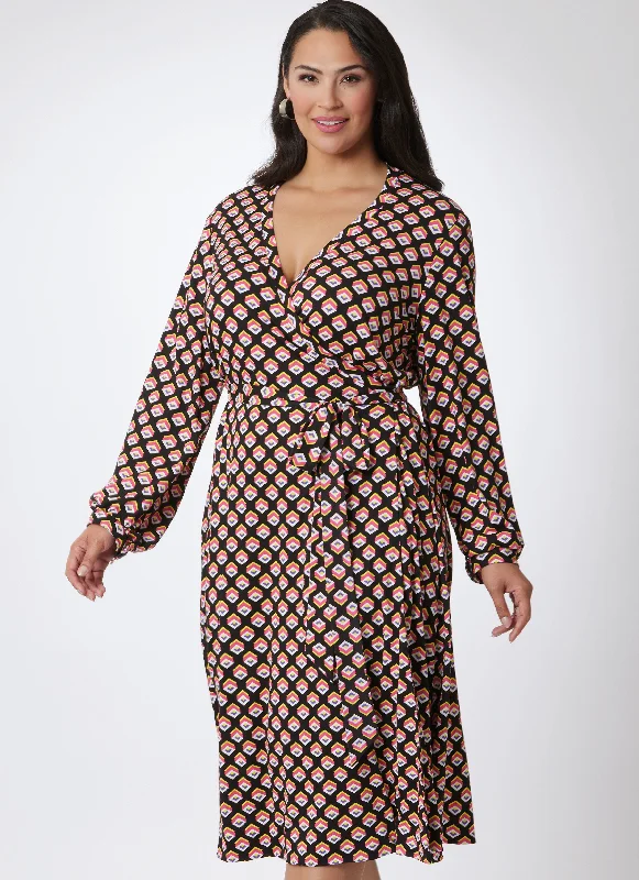 Extra Savings Vogue Vintage Wrap Dress V2081
