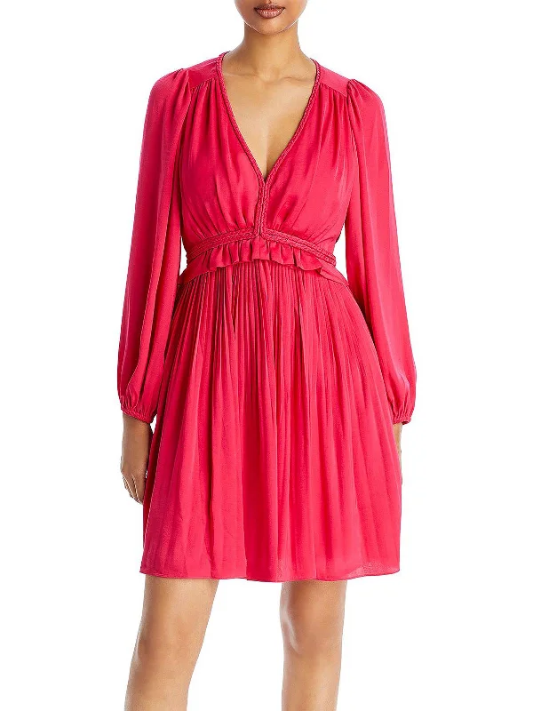 Sneak Peek Sale Alexis Womens Pleated Mini Mini Dress