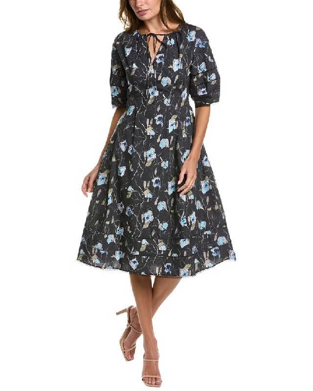 Deal Explosion Marchesa Notte Aster Midi Dress