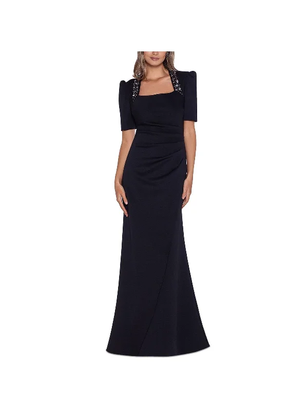 Special Savings Womens Embellished Satin Evening Dress