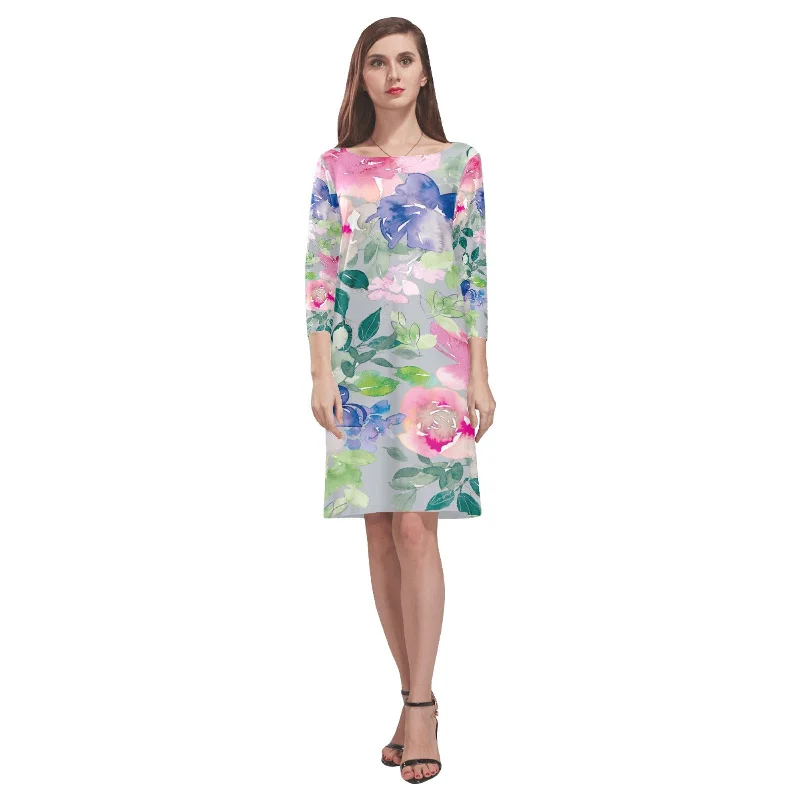 Exclusive Deal Women's Loose Round Neck Dress (Model D22)