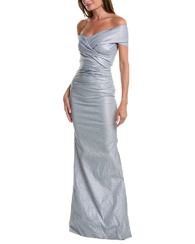Last Chance Teri Jon by Rickie Freeman Ruched Gown