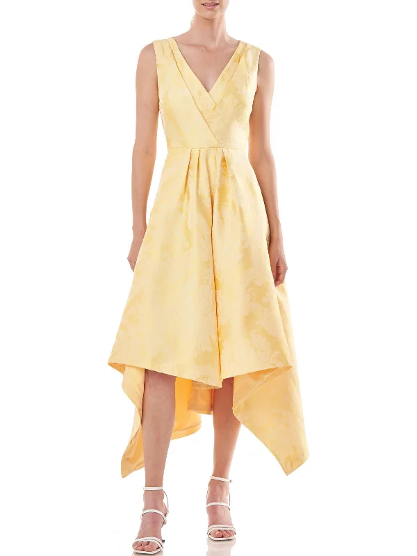 Weekend Flash Sale Womens Floral Handkerchief Cocktail and Party Dress