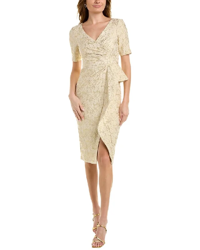 Clearance Event Aidan Mattox Jacquard Midi Dress