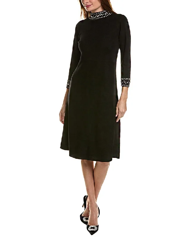 Big Discounts Anne Klein Mock Neck Sweaterdress