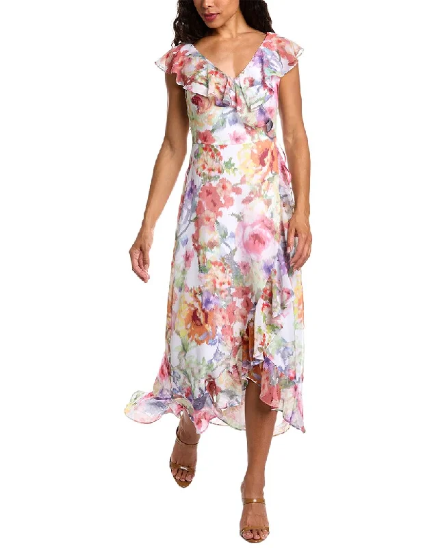 Unbeatable Prices London Times Ruffle Faux Wrap Dress
