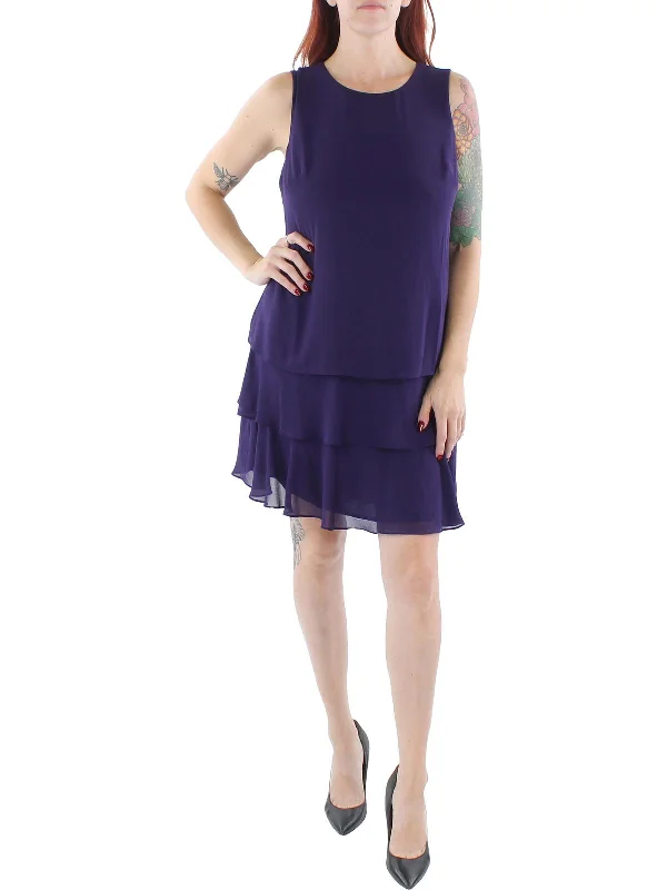 Bargain Prices Georgette Womens Wedding Mini Shift Dress