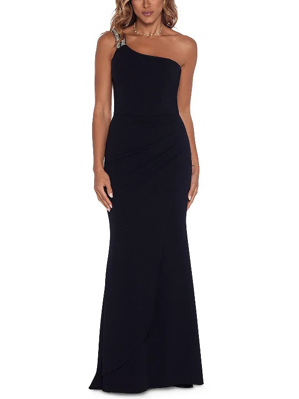 Final Sale Womens Rhinestone Maxi Evening Dress