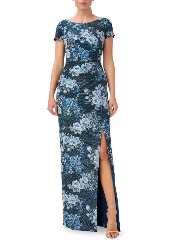 Huge Savings Womens Metalic Maxi Evening Dress