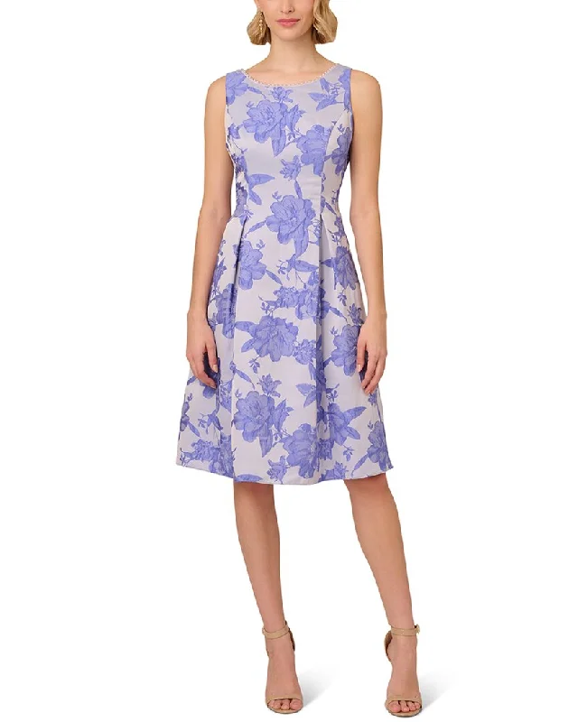Extra Savings Adrianna Papell Sleeveless Printed Jacquard Short Dress
