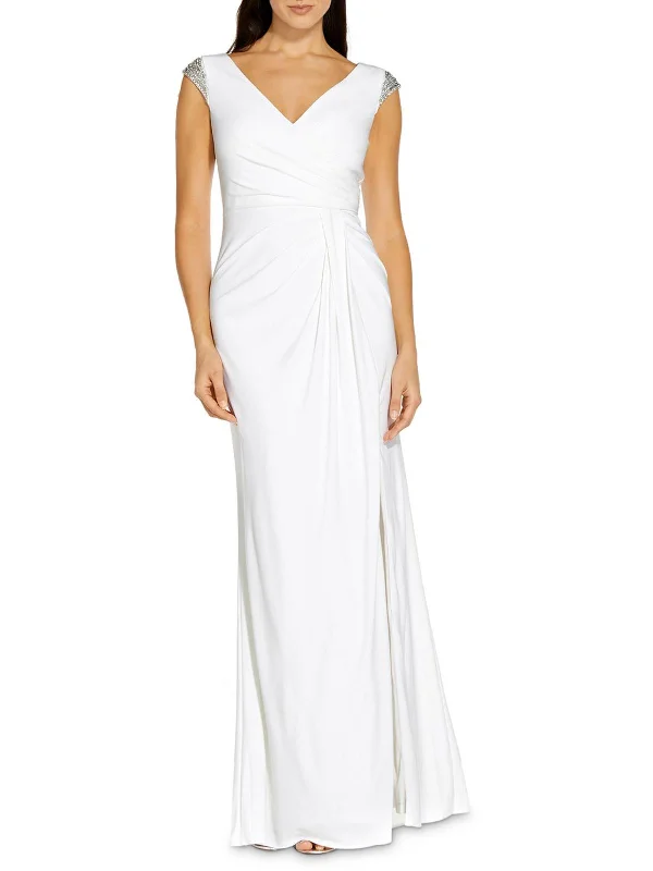 Price Drop Alert Womens Embellished Maxi Evening Dress