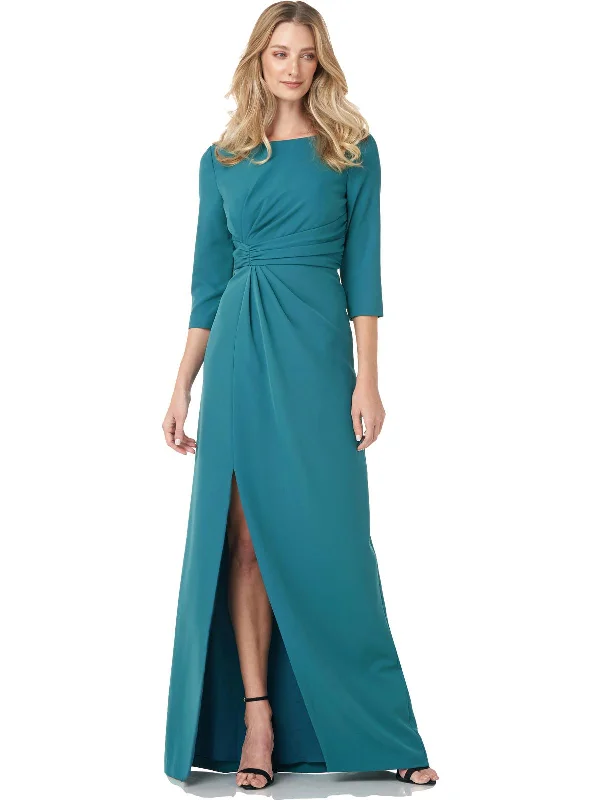 Doorbuster Deal Womens Gathered Maxi Evening Dress