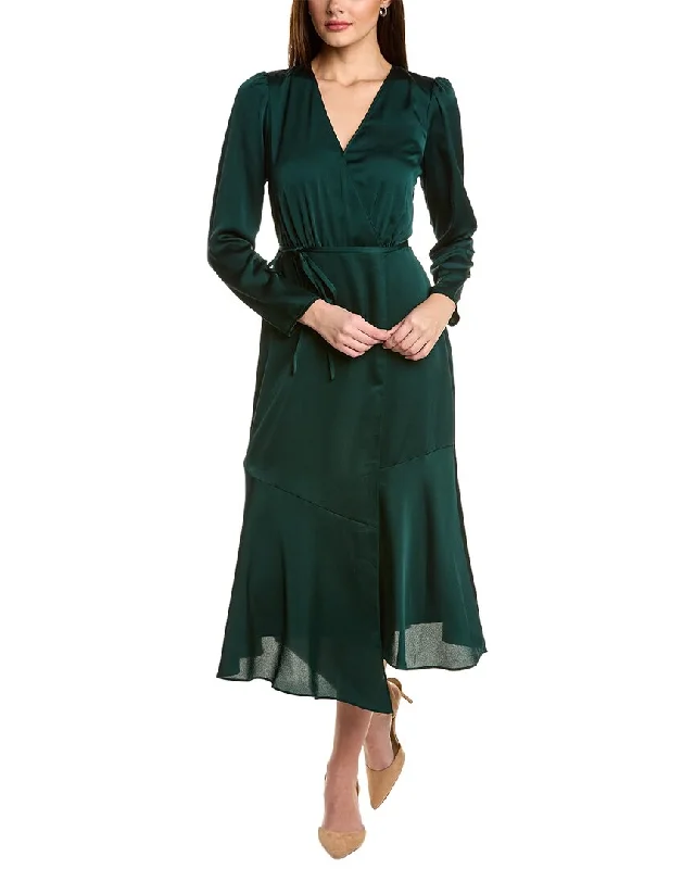 Holiday Sale Anne Klein Faux Wrap Midi Dress