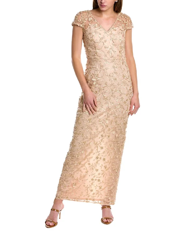 Stock Up and Save Adrianna Papell Embroidered Gown