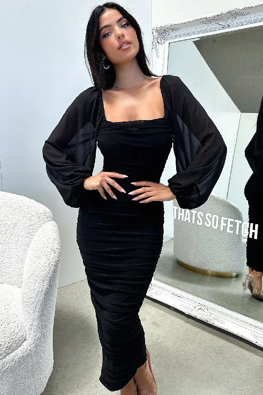 Savings Event Octavia Maxi Dress - Black
