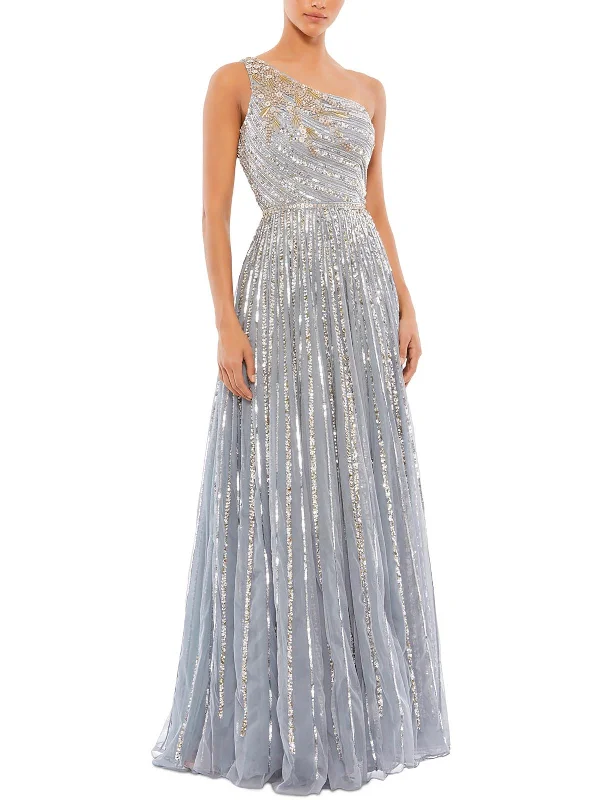 Hurry In Womens Embellished Maxi Evening Dress