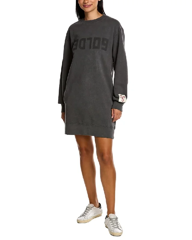 Anniversary Sale Golden Goose Logo Sweatshirt Dress