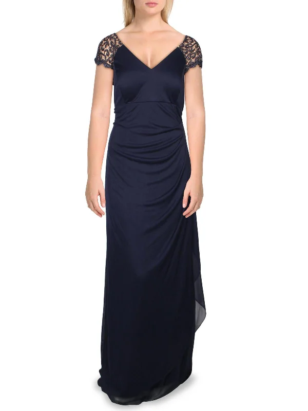 Bonus Savings Plus Womens Ruched Full Length Evening Dress