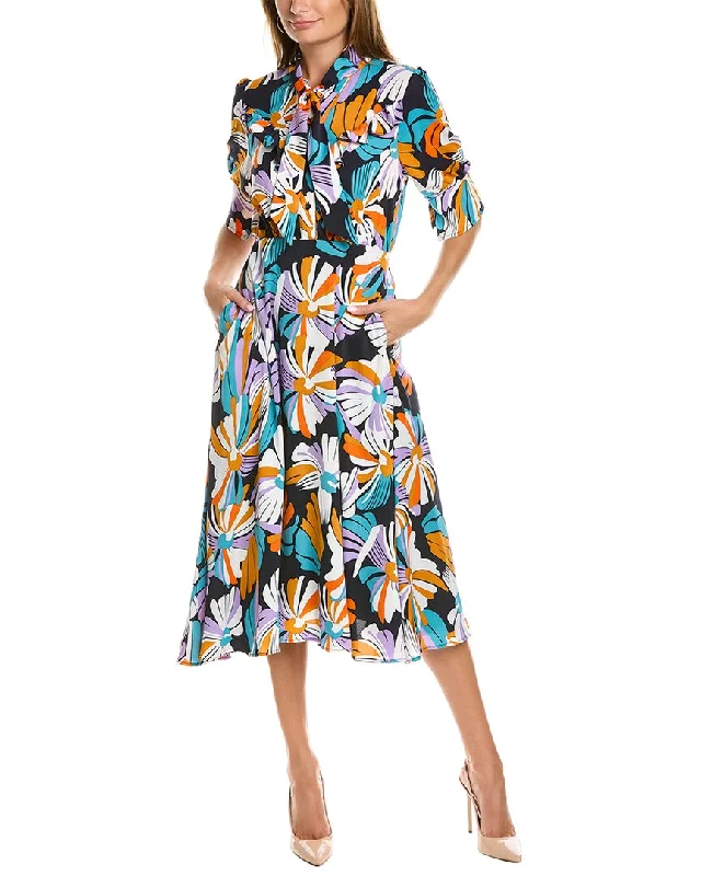 Amazing Deals Gracia Flower Print Midi Dress