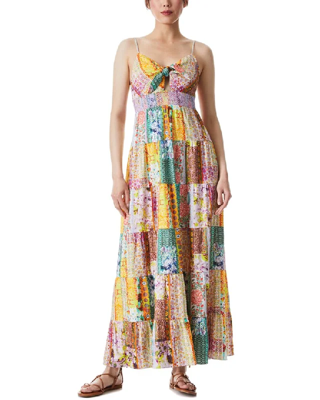Best Bargains alice + olivia Karolina Linen-Blend Maxi Dress